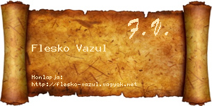 Flesko Vazul névjegykártya